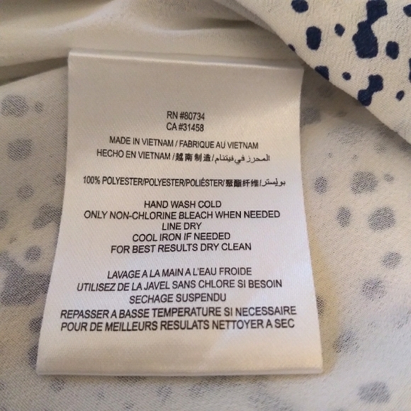 🎁NWOT BCBGeneration Navy/White, Long Sleeve, Elastic Waist, Classic Mini Dress - Picture 14 of 16